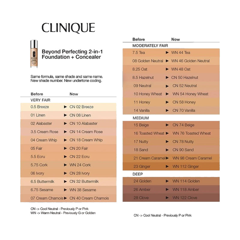 CliniqueBeyond Perfecting Foundation & Concealer - # 01 Linen (VF-N)