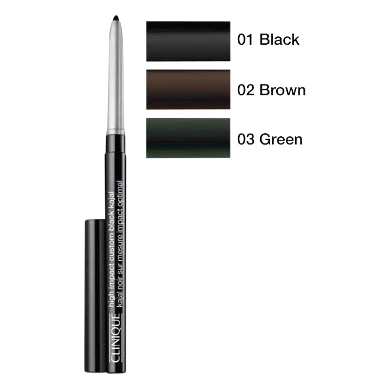 Clinique High Impact Custom Black Kajal 0.28g - 01 Blackened Black