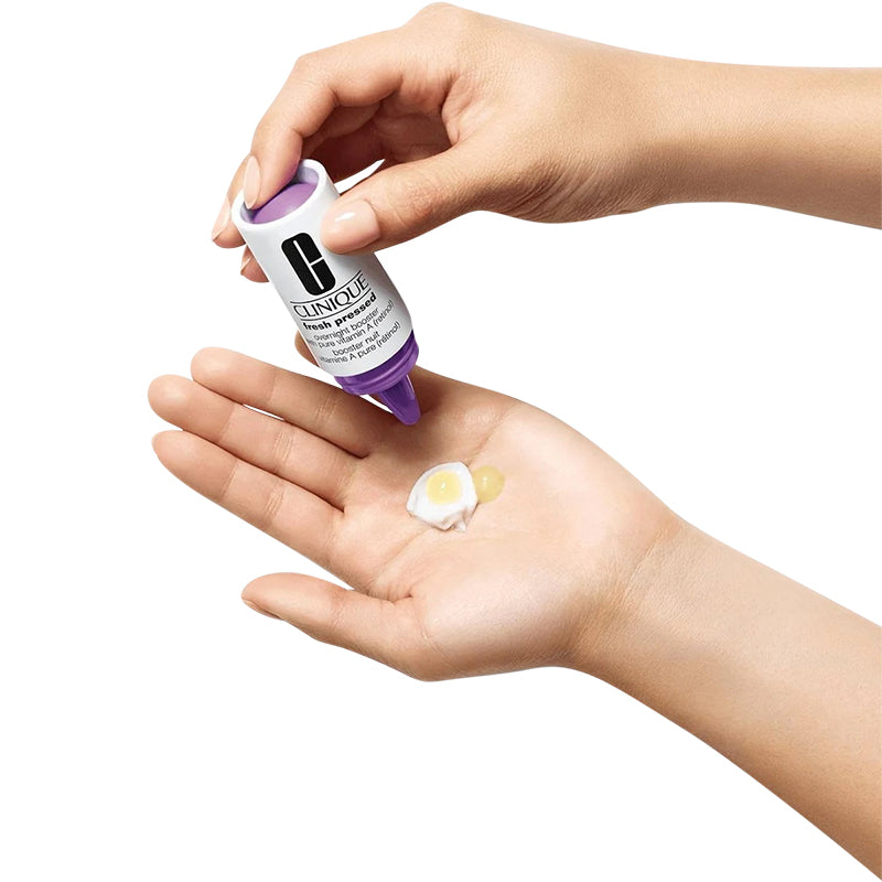 Clinique Fresh Pressed Clinical Daily and Overnight Boosters With Pure Vitamins C10% + A (Retinol) 8.5ml + 6ml